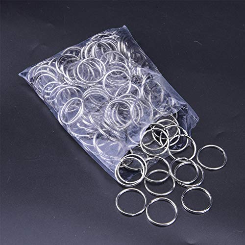 Livder 150 Pieces Split Key Rings Keyrings Bulk for Keychain and Art Crafts, 1 Inch