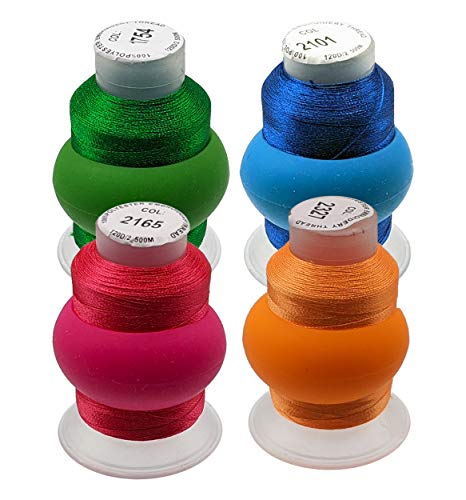 Ultima Thread Spool Savers – 50 Pieces – Spool Huggers Prevent Spooled Thread from Unwinding – Ultima Sewing, Quilting, Embroidery & Needlecraft Notions for Machine or Hand Sewing