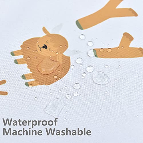 51" Splat Mat for Under High Chair/Arts/Crafts, WOMUMON Baby Washable Spill Mat Waterproof Anti-Slip Floor Splash Mat, Portable Play Mat and Table Cloth