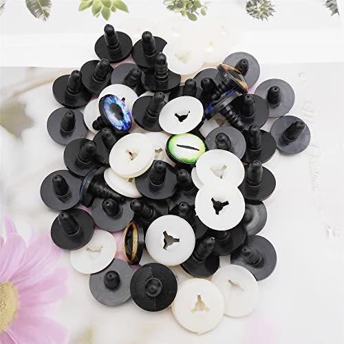 20 Pairs Dragon Eye Safety Eye for Stuffed Animal Doll Making with Washer Craft Eyes Teddy Bear Amigurumi Crochet Toy 24MM