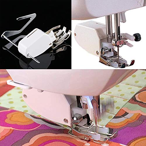 DENALY Even Feed Walking Foot with Adjustable Quilt Guide Low Shank Sewing Machine Presser Foot Compatible with Brother Singer Elna Janome (Newhome) Domestic Sewing Machine