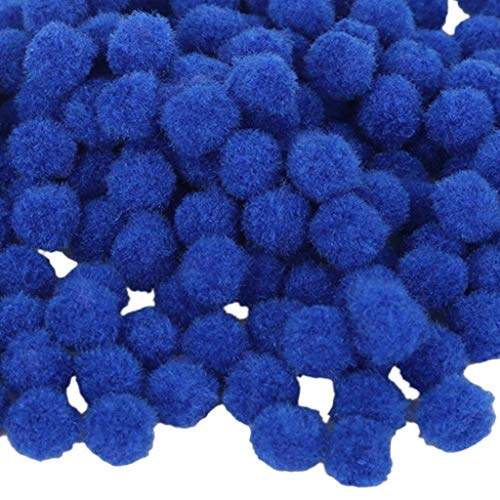 Pompoms for Craft Making and Hobby Supplies,500 Pieces,18mm (0.7-inch) - Blue