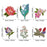 Yayatty 20 PCS Flowers Iron on Patches, Rose Lily Flowers Sew on Patches Embroidered Appliques Sticker Patches for Clothes Dress Hat Jeans