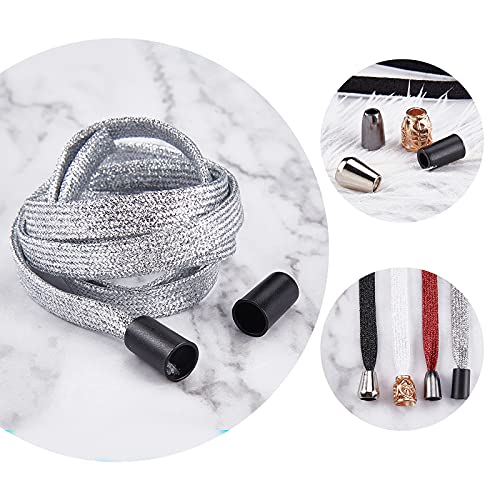 PandaHall 96pcs 4 Colors Alloy Cord End Lock Metal Drawstring Rope Stopper Column Rope Fastener End Stopper for Lanyard Clothes Backpack Bag DIY