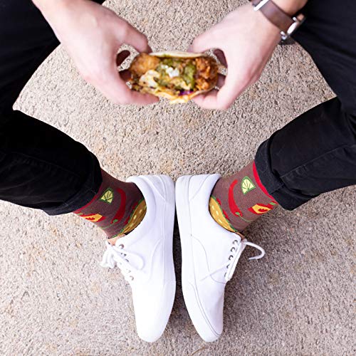 If You Can Read This - Funny Socks Novelty Gift For Men, Women and Teens (Tacos)