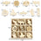 HEALLILY 72pcs Wooden Halloween Cutouts Shapes Wooden Slices Hanging Ornaments Embellishments