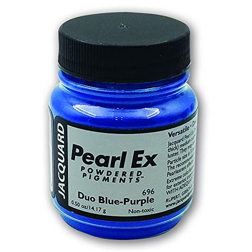 Jacquard Pearl-Ex Pigment, Creates Metallic or Pearlescent Effect, 5 Ounce Jar, Duo Blue-Purple