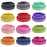 24 Yards Ribbon Elastics Fold Over Elastic 5/8" 15mm Dot Printed Stretch Hair Ties Headbands for Baby Girls Hair Bow, 12 Colors, 2 Yards Each One