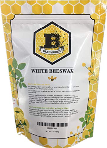 1-lb Pure White BEESWAX Pellets-100% Pure