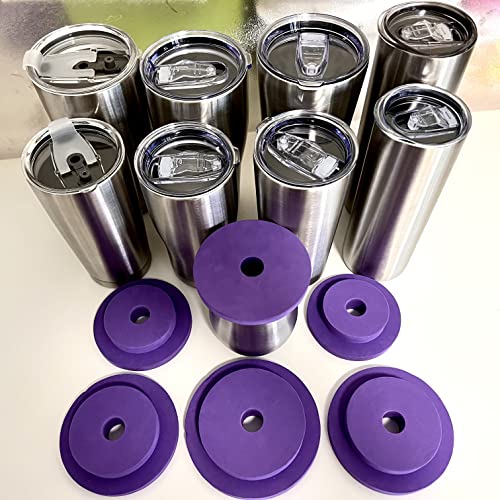 5PCS Tumbler Shields for Epoxy Tumbler,Flexible Foam Tumbler Protector for Resin Paint, Tumbler Inserts Paint Spray Shield Cup Protector Clean Rims DIY Glitter Epoxy Tumblers Work with 3/4" PVC Pipe