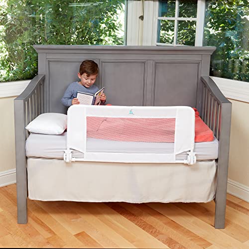 hiccapop Convertible Crib Bed Rail for Toddlers | Crib Rail Guard, Toddler Bed Rail for Crib | Baby Bed Rail Guard with Reinforced Anchor Safety