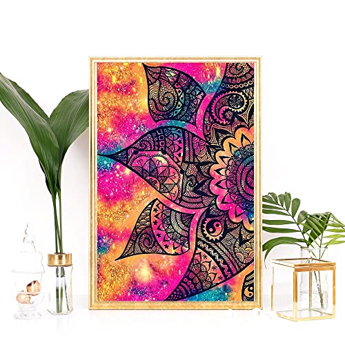 KTHOFCY 5D DIY Diamond Painting Kits for Adults Kids Mandala Full Drill Embroidery Cross Stitch Crystal Rhinestone Paintings Pictures Arts Wall Decor Painting Dots Kits 15.7X11.8 in