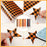 12 Sheets Fall Heat Transfer Vinyl 12 x 10 Inch Orange Buffalo Plaid Iron-on Vinyl Stripe HTV Vinyls Glitter Heat Press Vinyls for DIY Crafts Clothes Autumn Theme Decoration