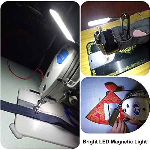 Amazing power Sewing Machine Light LED Flexible Gooseneck Work Lamp with Magnetic Mount Base for Workbench Lathe Drill Press