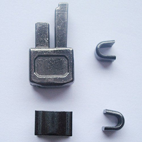 2 sets gun metal #10 metal zipper insertion pin zipper head box zipper sliders retainer insertion pin easy for zipper repair,Zipper Repair Kit (#10)