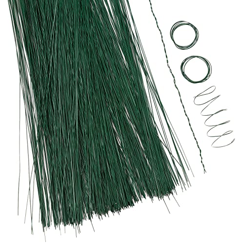 Royal Imports Bulk Green Cut Paddle Wire, 12" Stems, 26 Gauge, 600 pcs for Floral Arrangements, Florist Supplies, Jewelry, Gift, Crafts, Wreath Making, Flower Garland, Plant Garden Ties, Bouquet Wrap