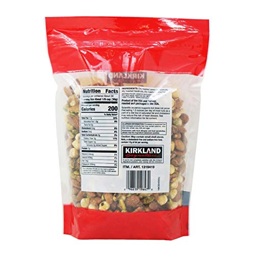 KIRKLAND SIGNATURE Heart Healthy Mixed Nuts, 36 Ounce, 2.25 Pound (Pack of 1)