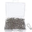 100Pcs 21mm/0.8 Inch Small Metal Gourd Safety Pins Bulb Pin for Knitting Stitch Markers, Sewing Clothing DIY Craft Making (Silver)