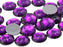 KraftGenius Allstarco 30mm Flat Back Round Acrylic Gems Pro Grade - 12 Pieces (Purple Amethyst H105)