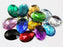 KraftGenius Allstarco 40x30mm Large Flat Back Oval Acrylic Rhinestones Cosplay Costume Gems Plastic Jewels Embelishments DIY Crafts Gemstones - 4 Pieces (Brown Smokey Topaz H131)