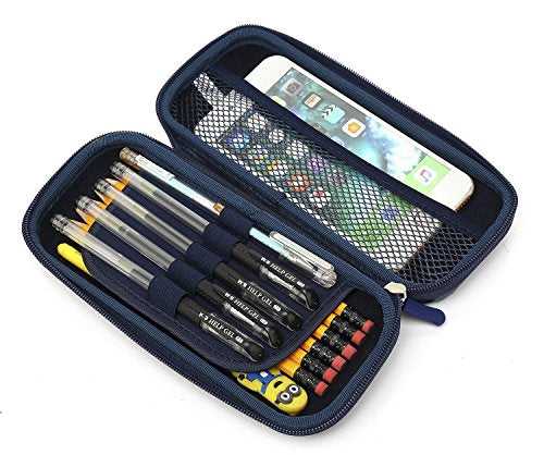 kayond Hard Pencil Case PC Hard shell case for executive fountain pen,apple pencil,ballpoint pen,stylus touch pen (Blue)