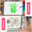 9 Pieces Camo Print Stencils Camouflage Painting Templates Reusable Grass Pattern Stencils Green Camo DIY Stencils for Scrapbooking Painting on Wood Crafts (6 x 6 Inch)