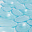 iDesign Pebblz Suction Non-Slip Bath Mat for Shower Bathtub, Stall, Set of 1, Blue