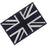Tactical British Union Jack Embroidered Patch England Flag UK Great Britain Iron On Sew On Emblem - White & Black