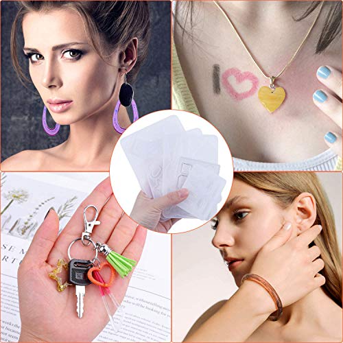 Resin Molds for Jewelry, Paxcoo 678pcs Earring Making Kit with 28pcs Earring Epoxy Molds and 650pcs Earring Hooks, Jump Rings for Resin Jewelry, Pendants, Resin Crafts, DIY Earring
