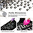 Beadsland Hotfix Rhinestones, 288pcs Flatback Crystal Rhinestones for Crafts Clothes DIY Decoration,Hematite, SS30, 6.3-6.5mm