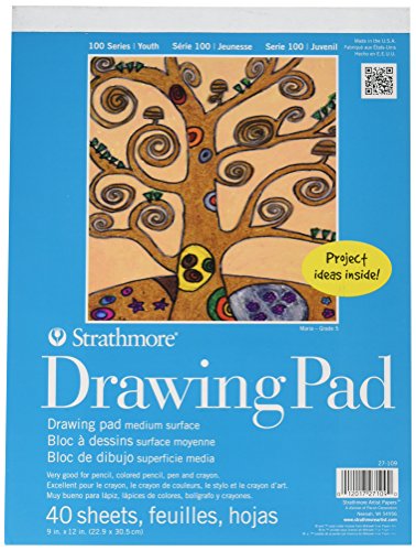 Strathmore 100 Series Youth Drawing Pad, 9 by 12", 40 Sheets
