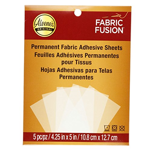 Aleene's Fabric Fusion Permanent Adhesive Sheets 5pc