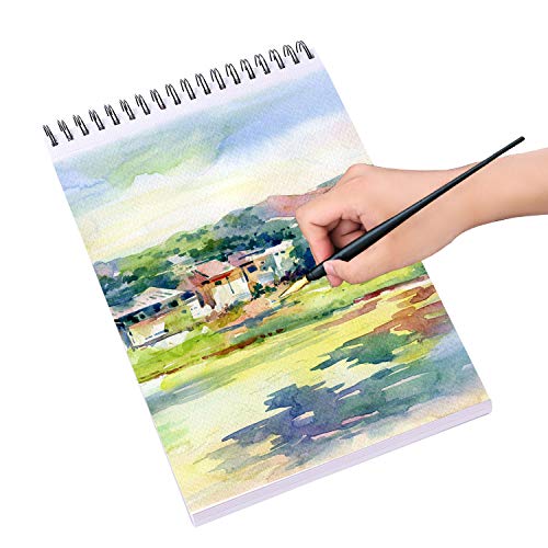 Bachmore Drawing Pad 9X12 Inch (110lb/180g), 60 Sheets, Top Spiral Bound Multi-Media for Artist Pro & Amateurs | Acrylic Art, Ink, Paint, Oil Pastels,Watercolor Mixed Media Sketch