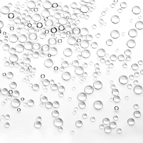 ASTER 700 Pieces Clear Dewdrop Water Droplets Embellishments Round Dewdrop Resin Beads for DIY Scrapbooking Crafts Card Making Decor Accessories
