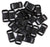 YQBOOM 1 Inch, 25 Pack Black Plastic Side Release Buckle for Paracord Bracelets (1")