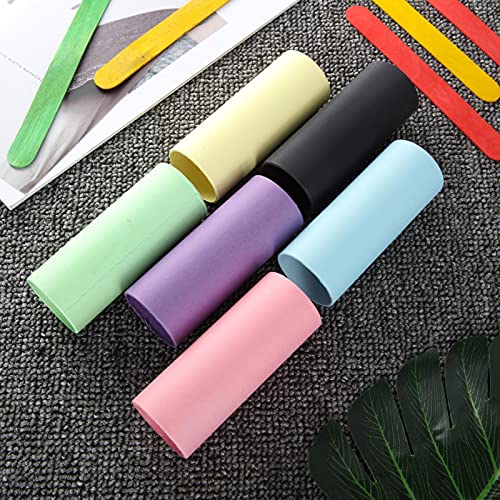 60 PCS 1.6 x 4 Inches Craft Rolls Tubes, Cardboard Tubes (6 Colors), Craft Paper Roll Tubes for Creative DIY Projects and Kids DIY Classroom (Pink, Yellow, Blue, Green, Purple, Black)