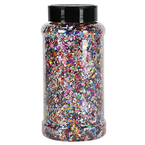 TORC Mix Color Shapes Chunky Glitter 16 OZ Glitter for Resin Crafts Arts Nail Art Cosmetic Festival Makeup