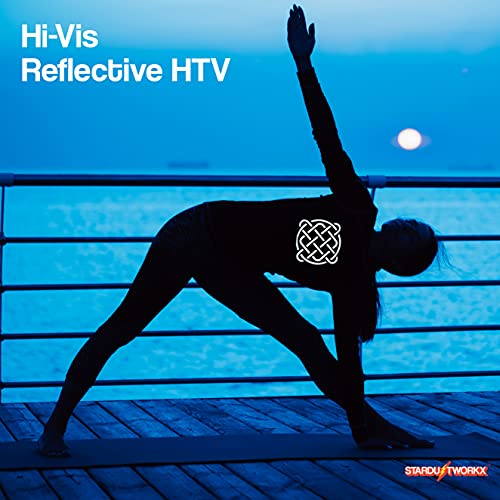 Stardustworkx Color Reflective Hi-Vis Iron on Vinyl Reflective Heat Transfer Vinyl Reflective HTV Metallic Honeycomb HTV Sheets Bundle of 9 12"X10" for Cricut Silhouette Heat Press