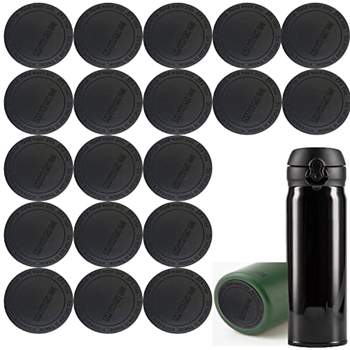 20pcs Rubber Bottoms for Sublimation Tumbler, Protective Antislip Silicone Bottoms with Adhesive for Tumbler, Protective Non-Slip Rubber Bottom for Wine Tumblers,Skinny Tumbler,Mason Jars. (2.2in)