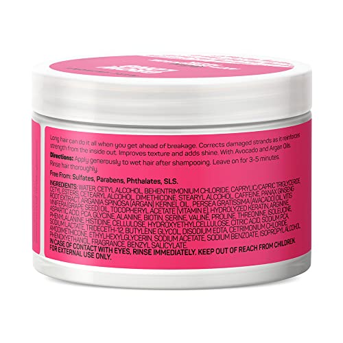Marc Anthony Deep Conditioning Hair Mask for Dry & Damaged Hair, Grow Long Biotin - Argan Oil, Caffeine & Keratin Anti-Frizz Leave-In Repair Treatment For Split Ends & Breakage