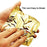 Gigules 100 Sheets Imitation Gold Leaf 5.5 x 5.5 inches Gold Foil Paper for Arts Painting Gilding Crafting Decoration