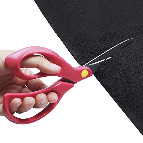 YAZEMKEL Left-Hand Scissors Stainless Steel 3-Pack, 8 inch