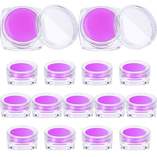 FEBSNOW 15 Pack Diamond Art Painting Wax with Storage Box Full of Purple Glue Clay for Embroidery Accessories