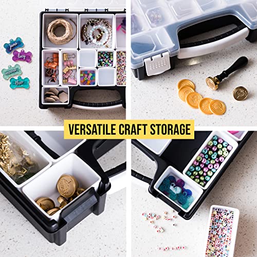 HOPPLER Organizer For Beads, Bolts, Screws, Wax Seal Kit Tools, Craft Supplies, Fishing Tackle, And More. Great Hardware Organizer For Bead Storage And Wax Sealing Supplies To Help Stay Creative.