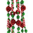 Kurt S. Adler Red White and Green Candy Bead Garland 8 Feet H2043