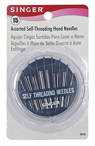 Singer Assorted Self Threading Hand Needles, 15-Count (2 Pack)