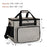 Teamoy Sewing Machine Carrying Case with Multiple Pockets, Travel Sewing Machine Tote Bag Compatible with Brother,Singer,Janome, Gray Dots