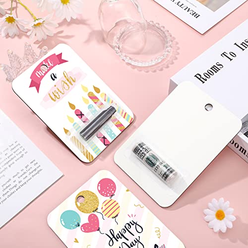 Weysat 18 Pcs Money Holder Shaker Domes with Sublimation Blanks Money Card, lipstick Pouches with Adhesive, Money Holder Plastic Cover, Lip Balm Plastic Cover, Plastic Domes for DIY Crafts Making