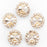 Premium Crystal Rhinestones Sew on, 50Pcs Bright Flatback Beads Buttons with Diamond, DIY Craft Perfect for Clothes Garment, Clothing, Bags, Shoes, Dress, Wedding Party Decoration (Clear)