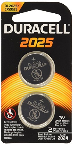 Duracell 2025 Coin Button Batteries, 2 Count (Pack of 6)